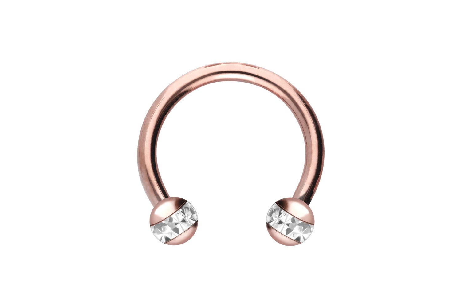 Chirurgenstahl Hufeisenring Piercing EPOXY-RING-KUGELN